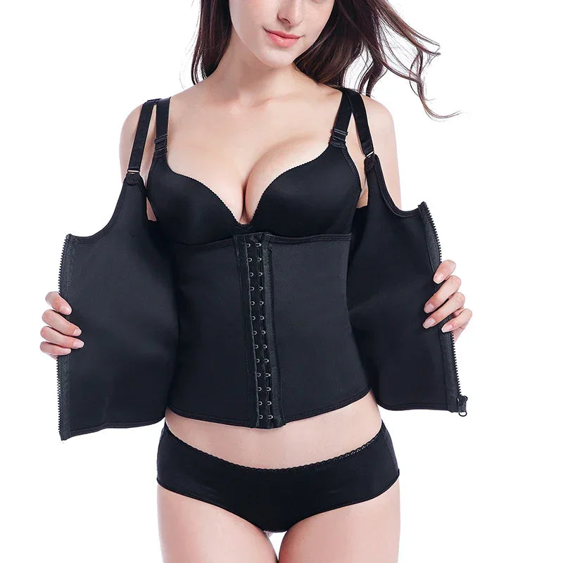 Cinta modeladora pós-parto com ajuste lateral