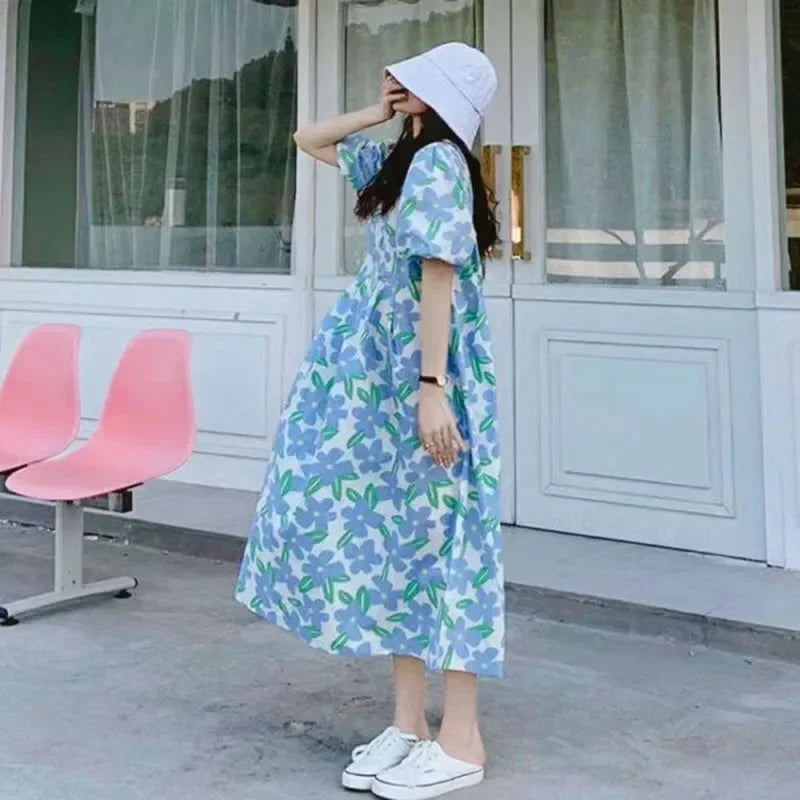 Vestido confortável para gestante.