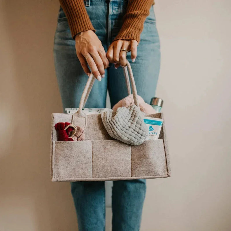 Bolsa maternidade organizadora multifuncional.