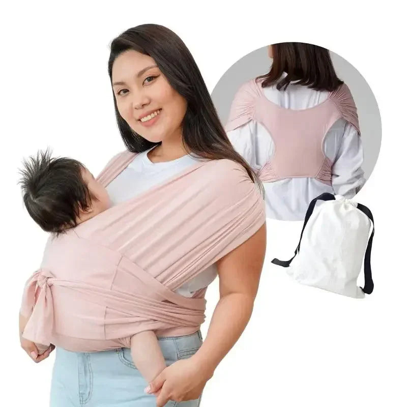 Sling ergonômico para recém-nascido.